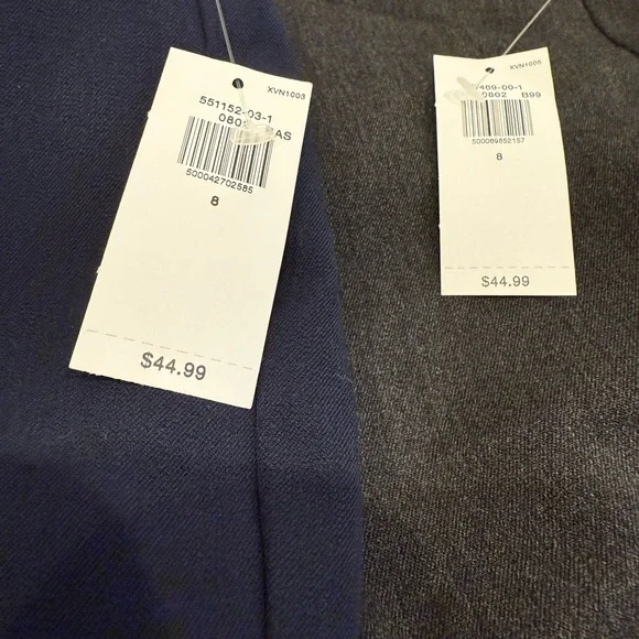 NWT Old Navy Women's - Black Jeans, Navy and Gray Pixie Pants - Picture 3 of 3